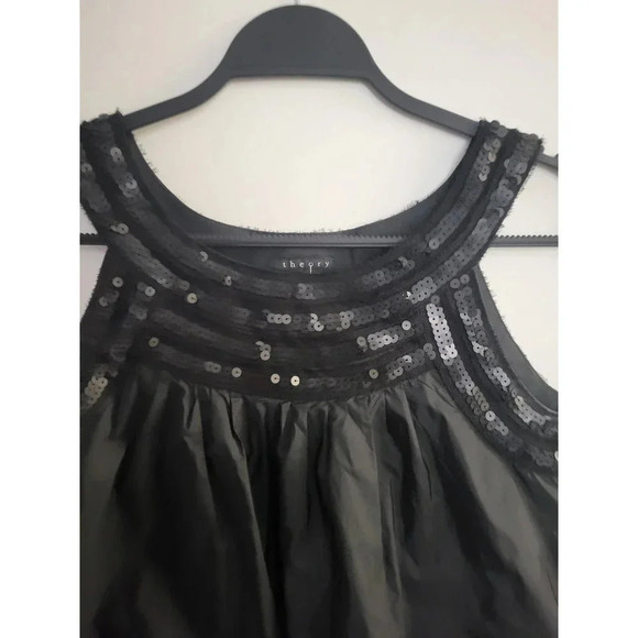 Theory Tank Top Sequin Black Small NWOT - Picture 3 of 6